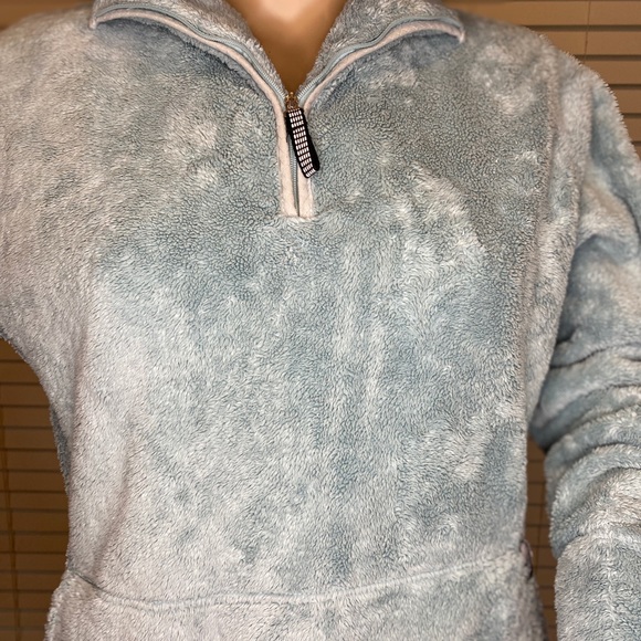 The North Face Mossbud Quarter-zip Plush Fleece Pullover Size Medium VGC - Picture 2 of 5